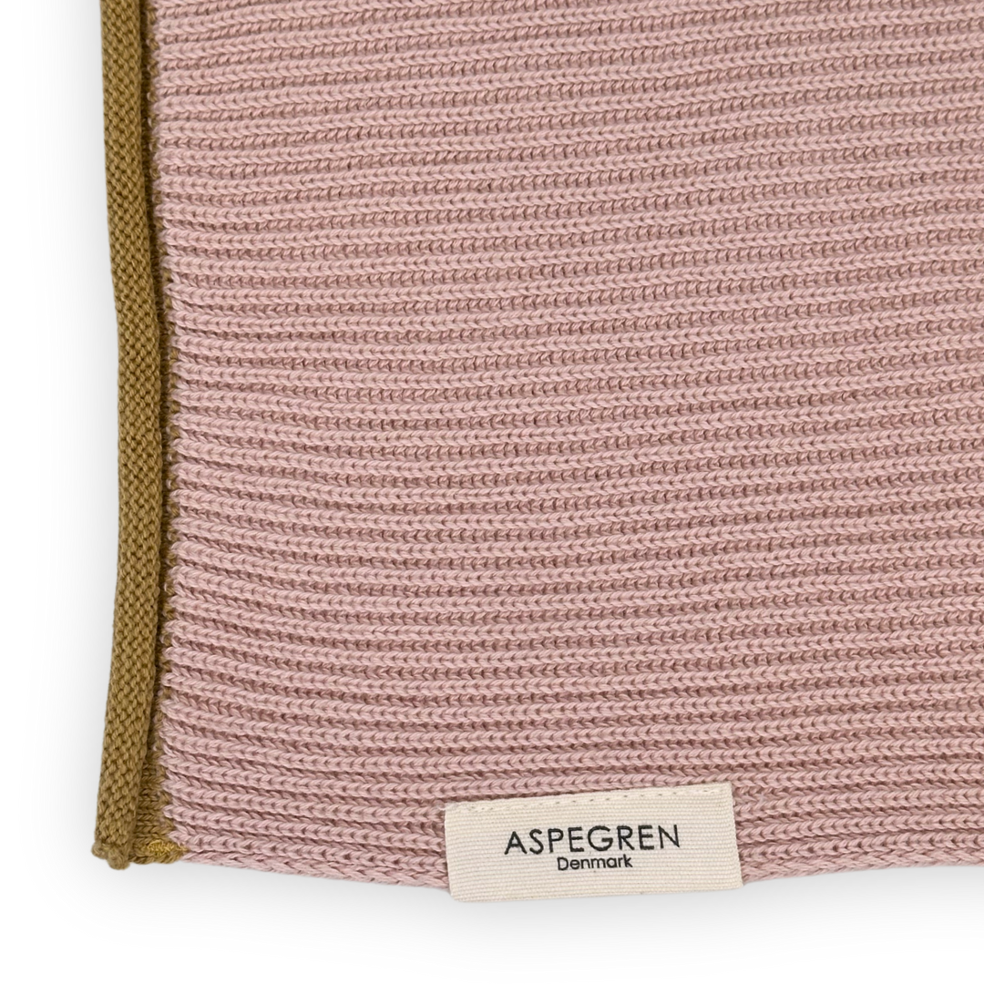 Geschirrtuch - Bio-Baumwolle - Gestrickt - Welle - Puder