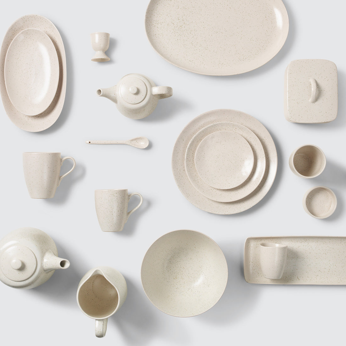 Nordic Vanilla Serviettenring Set von 6 Stück