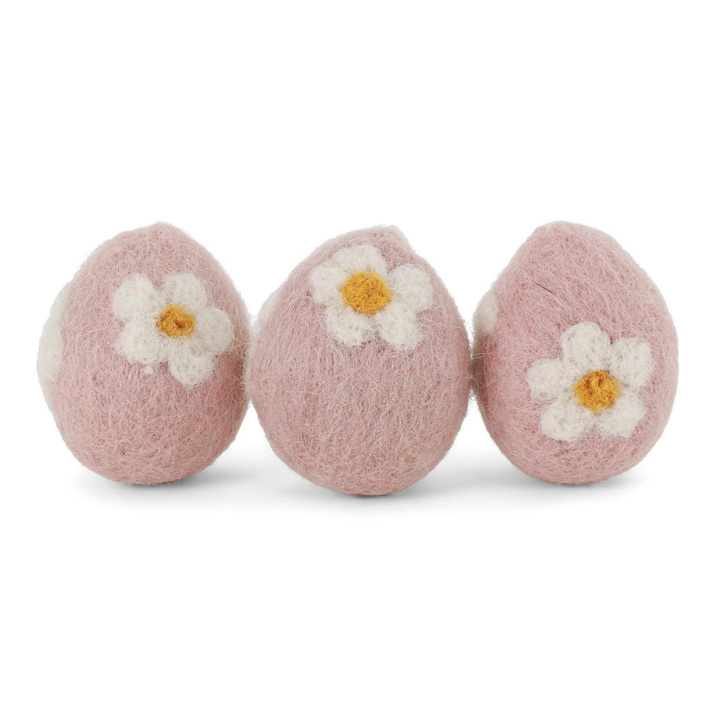Eier mit Rosenblüten – 3er-Set