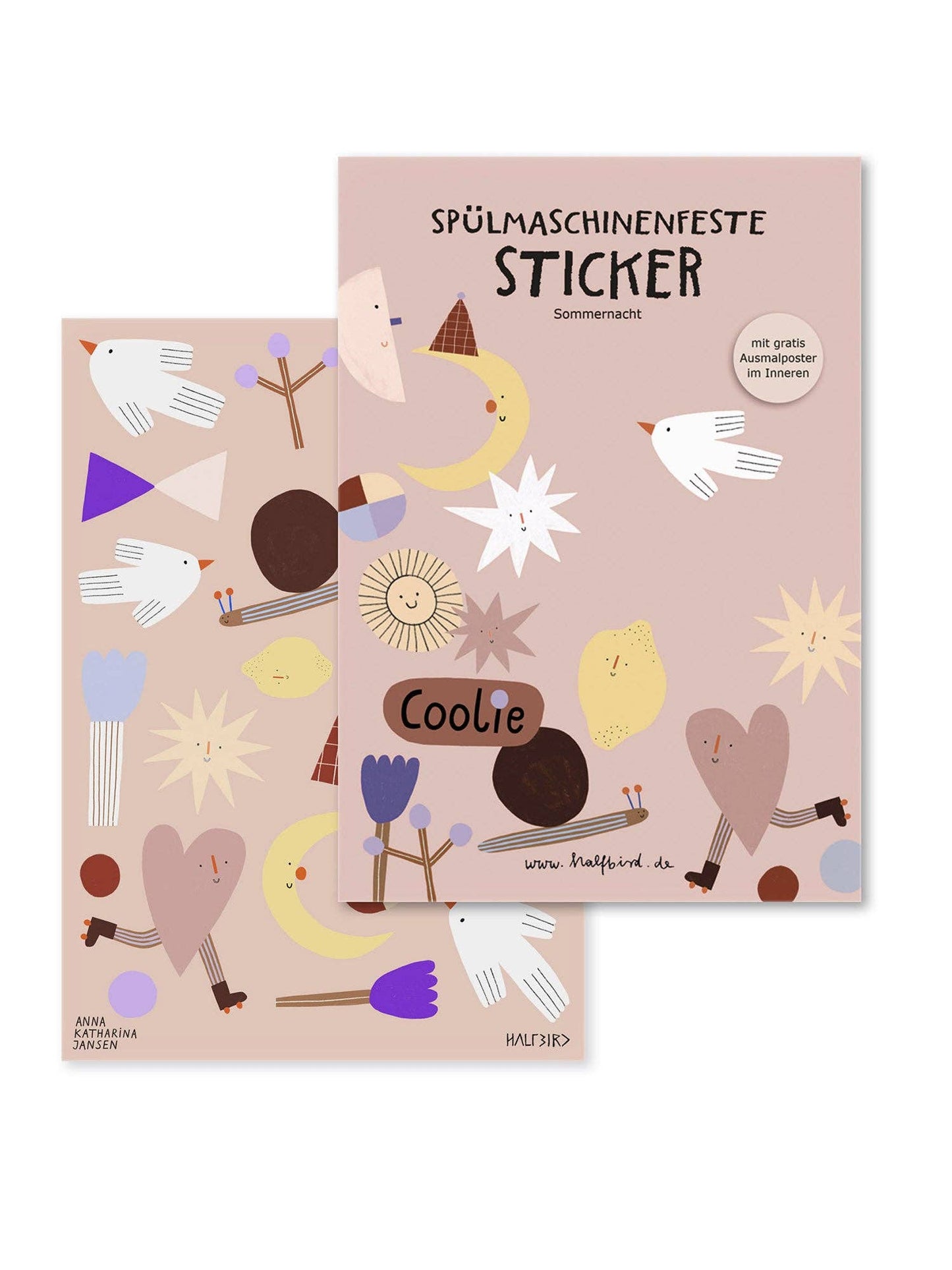 Spülmaschinenfeste Sticker "Sommernacht"