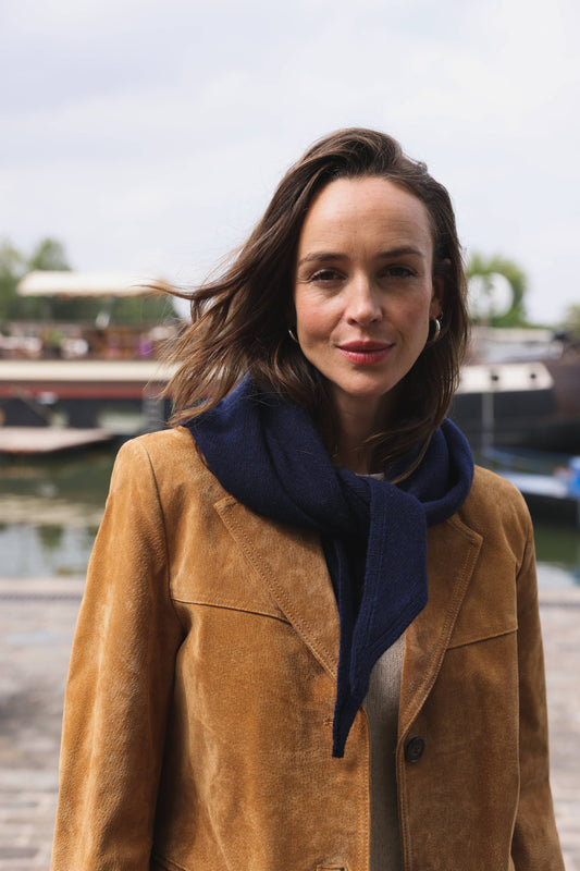 Schal Colette Marineblau