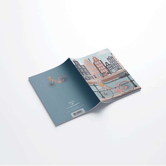 A6-Notizbuch „Let's pedal along the water“