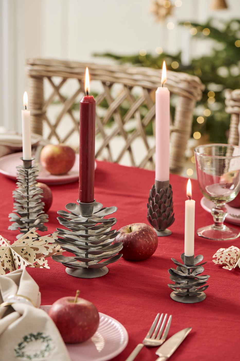 Kerzenhalter f/1,3 cm Kerze Zapfen