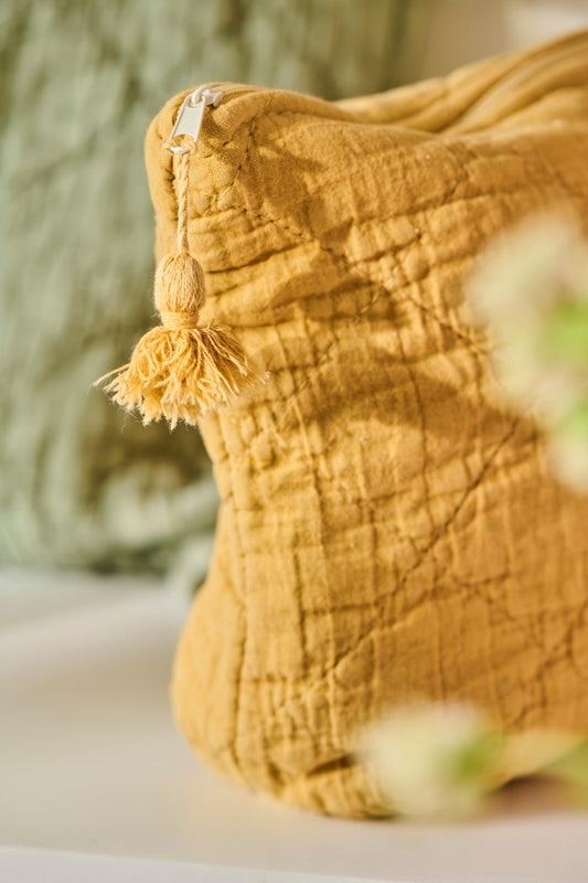 Kulturbeutel wattiert lemon drop