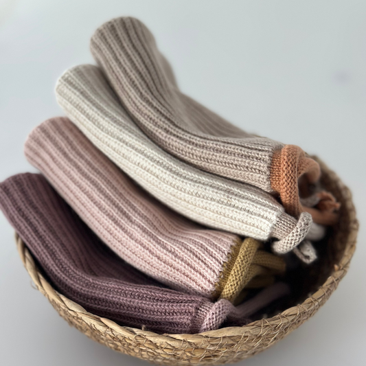 Geschirrtuch aus 100 % Bio-Baumwolle – gerippt, Shell-Design, gestrickt