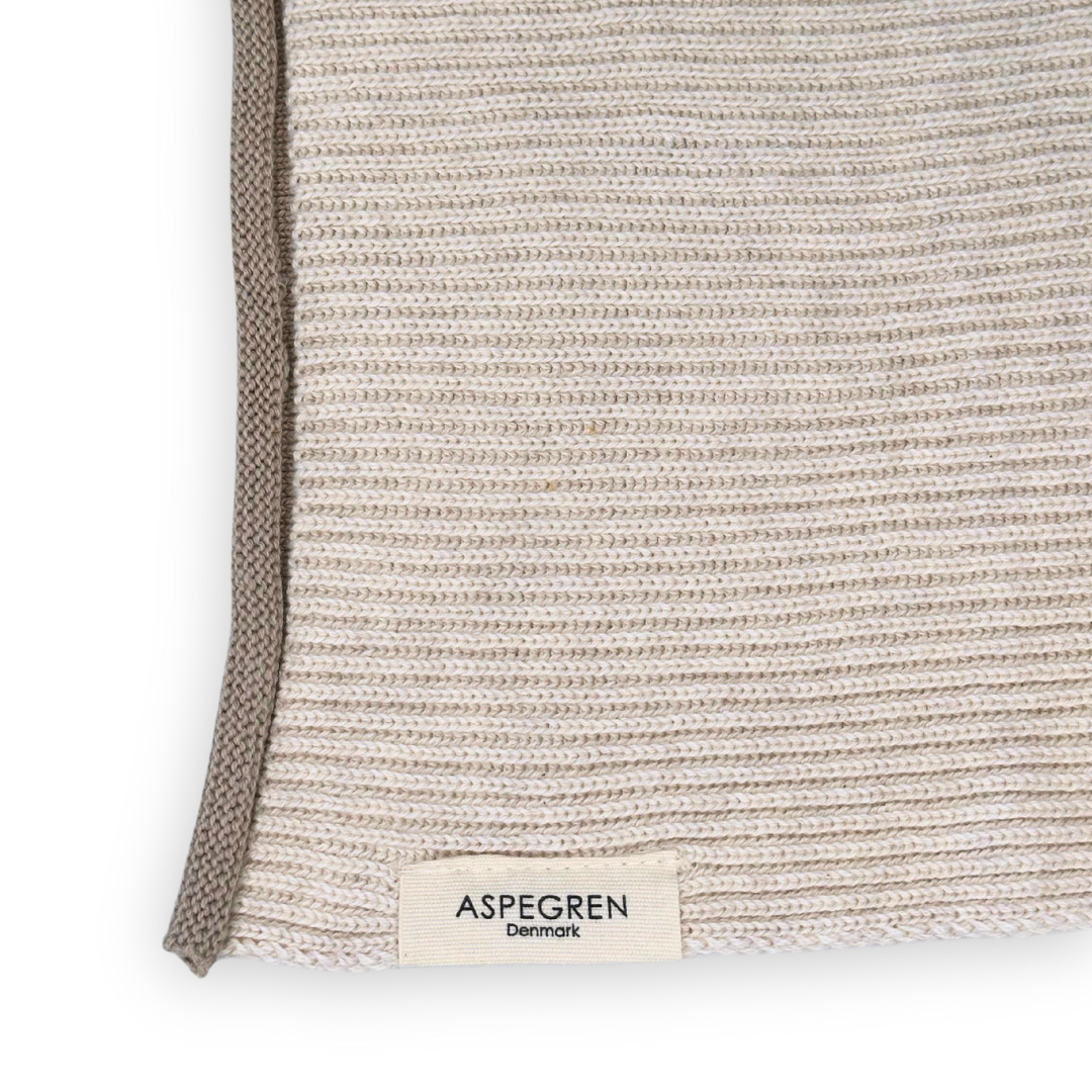 Geschirrtuch - Bio-Baumwolle - Gestrickt - Welle - Birke