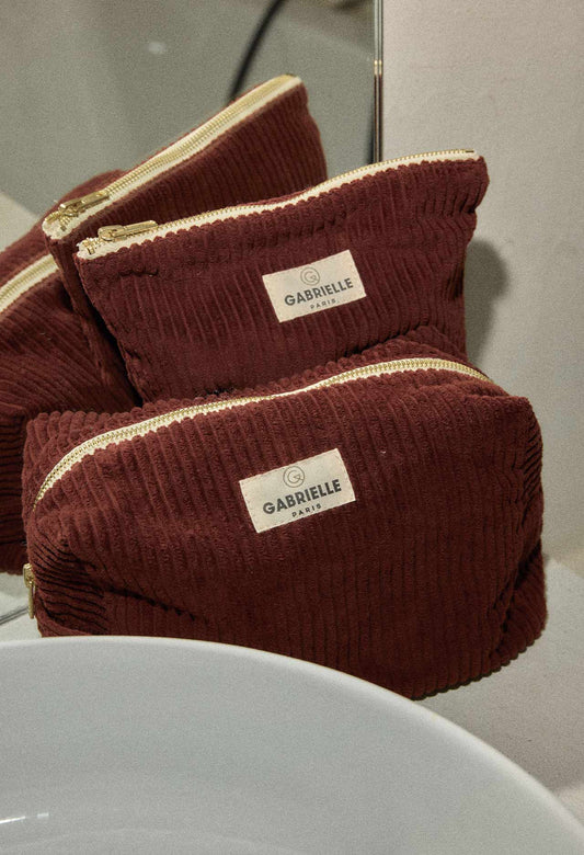 Jaspe Samt-Kosmetiktasche
