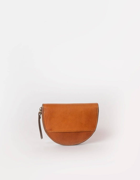 Laura Münzbörse - Cognac Klassisches Leder