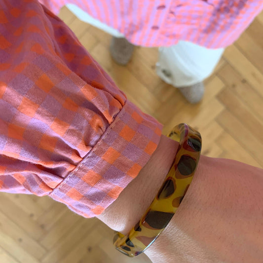 Leoparden-Armreif MM aus Zelluloseacetat