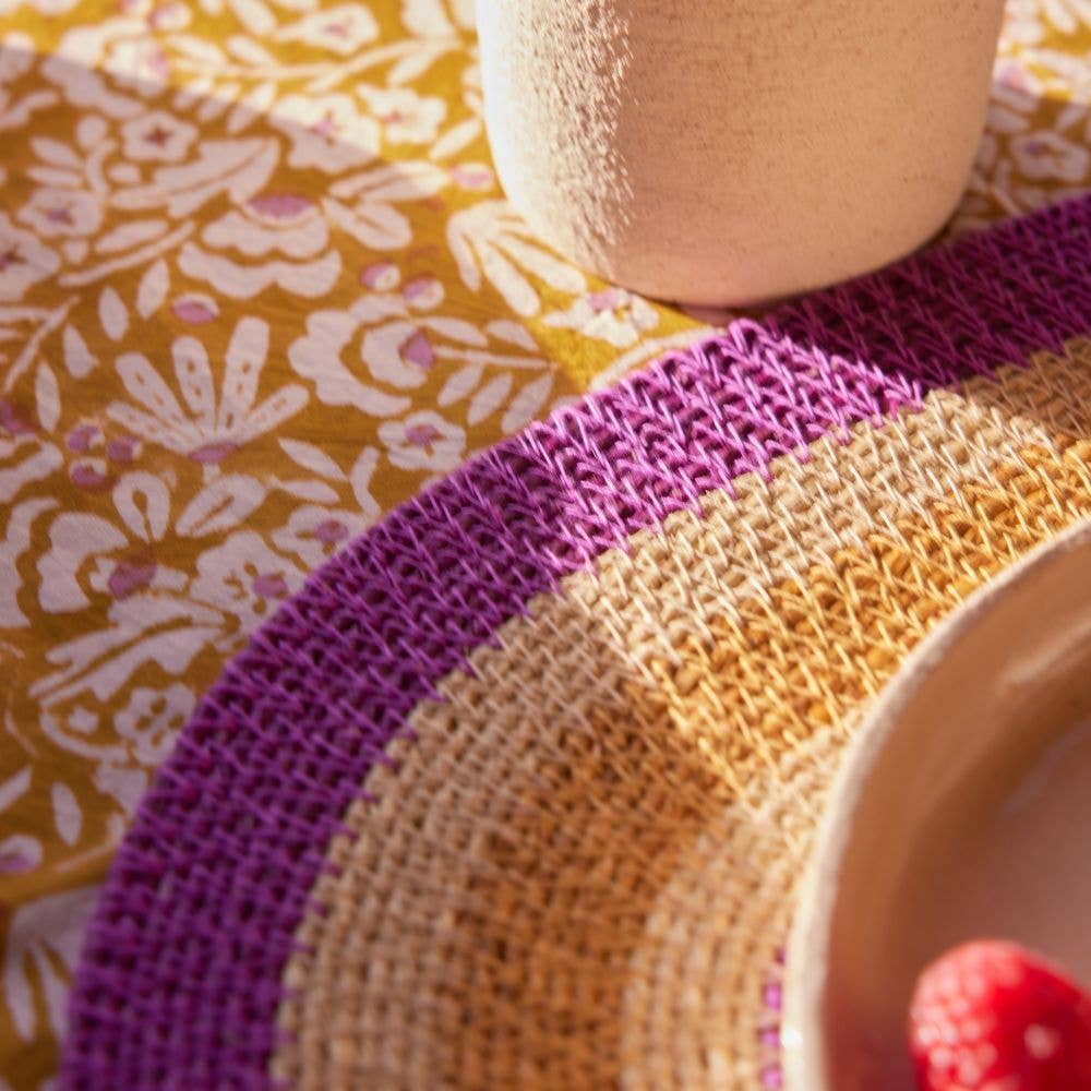 Indische Tischdecke mit Blumenmuster Iris Curry