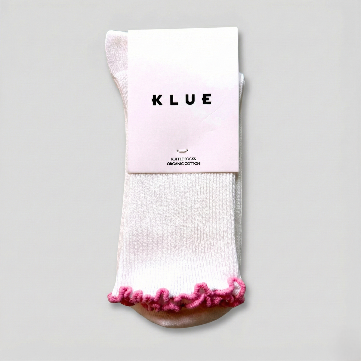 KLUE Bio-Baumwollsocken mit Rüschen | Rosa