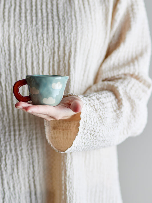 Nini Tasse, Blau, Steingut