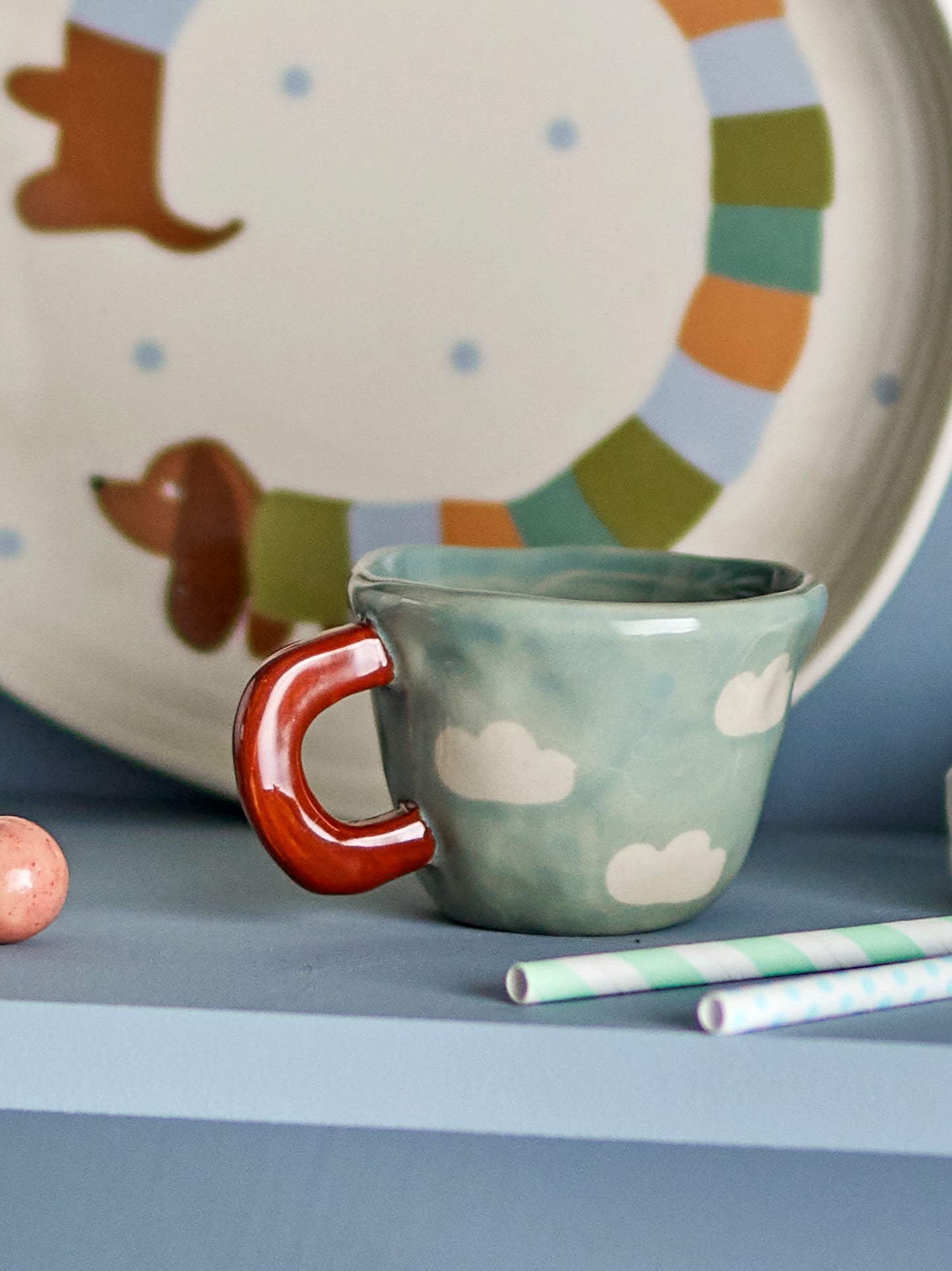 Nini Tasse, Blau, Steingut