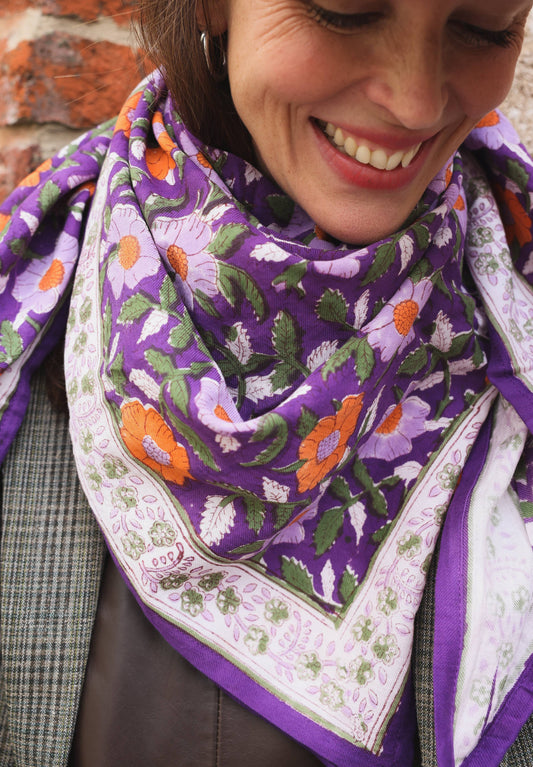 Foulard für Erwachsene Udaipur orange
