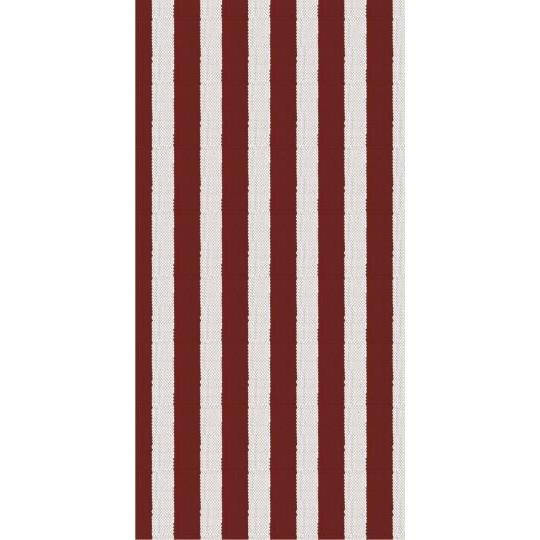 Serviette rote Streifen Textil-Look 16 Stck/Pck
