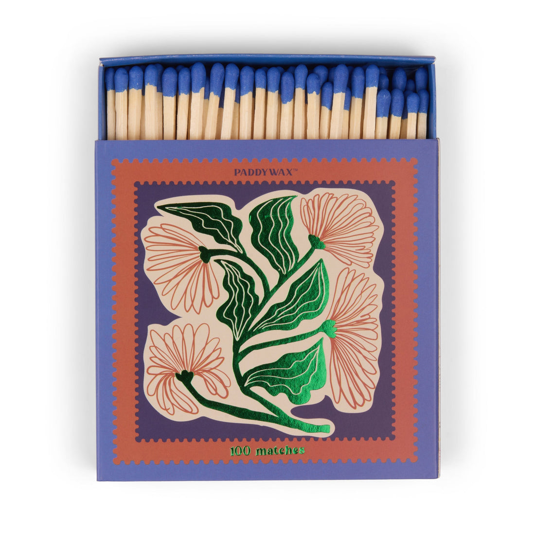 Große Streichholzschachtel – Blumenmotiv