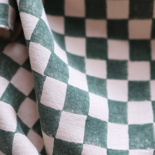 Mini Foulard *Check Rose Green* Tuch