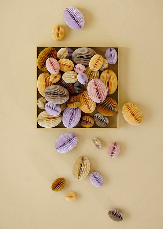 Papier-Deko-Ei-Wirbel L 2 Stück