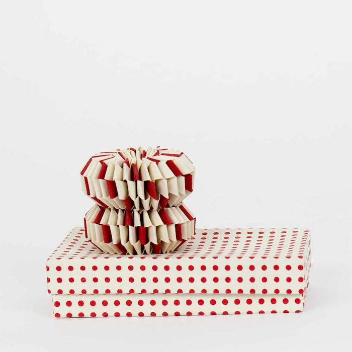 SPIN Weihnachtsanhänger 2er-Pack, weiß/rot
