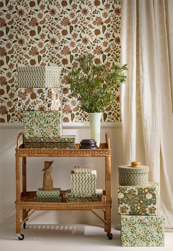 Quadratische Schachtel Naya Moss S/4 Größen