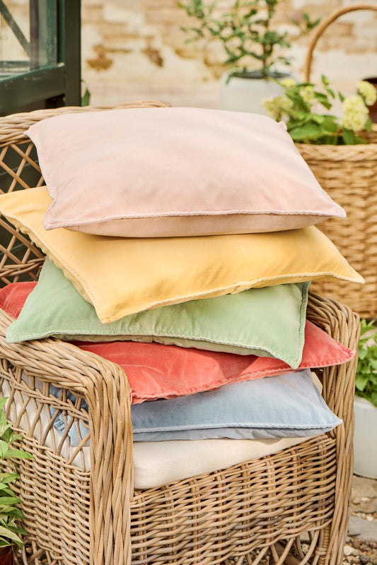 Kissenbezug Velours melon