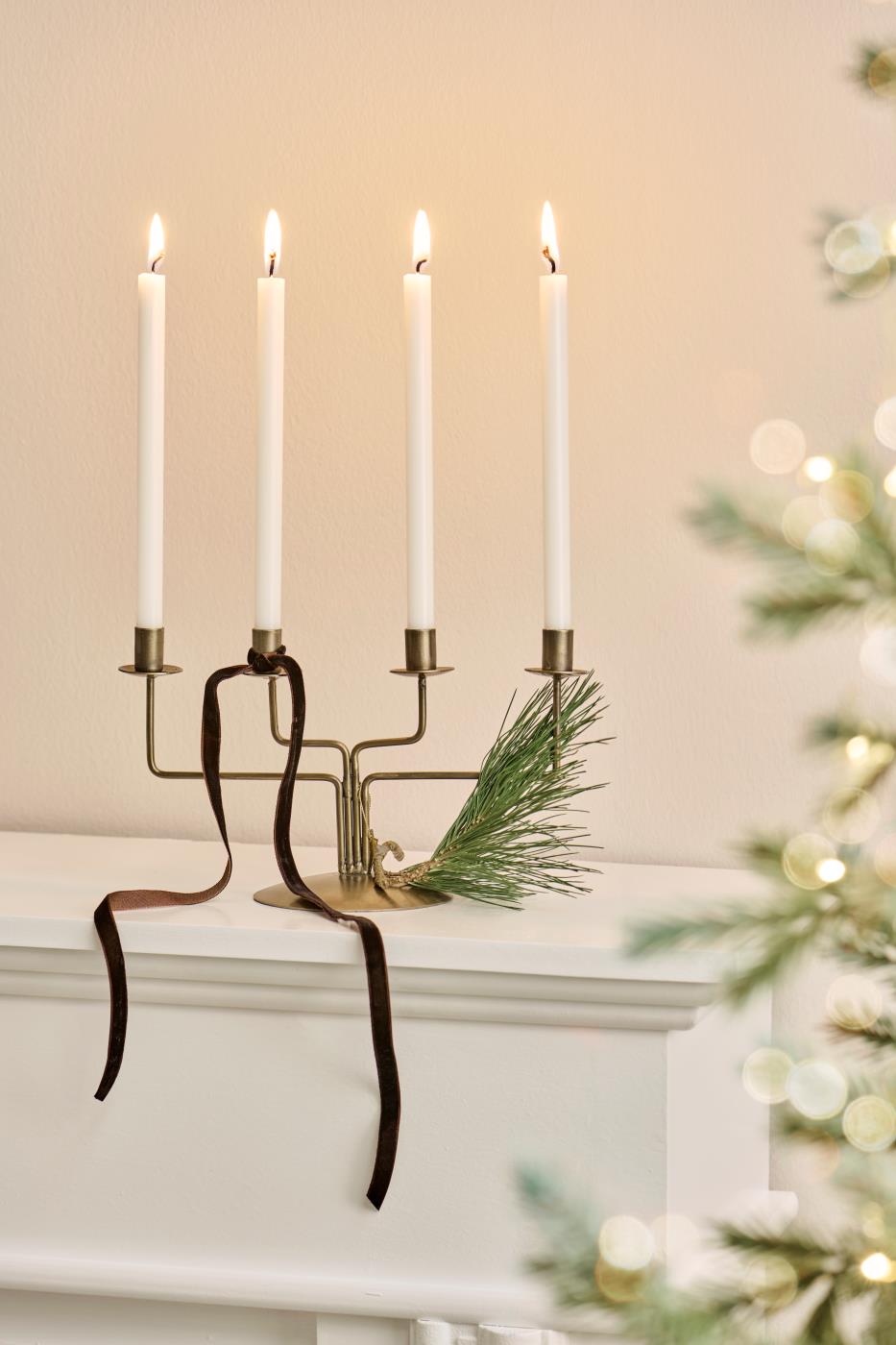 Kerzenhalter f/4 x 1,3 cm Kerzen Stylish Christmas