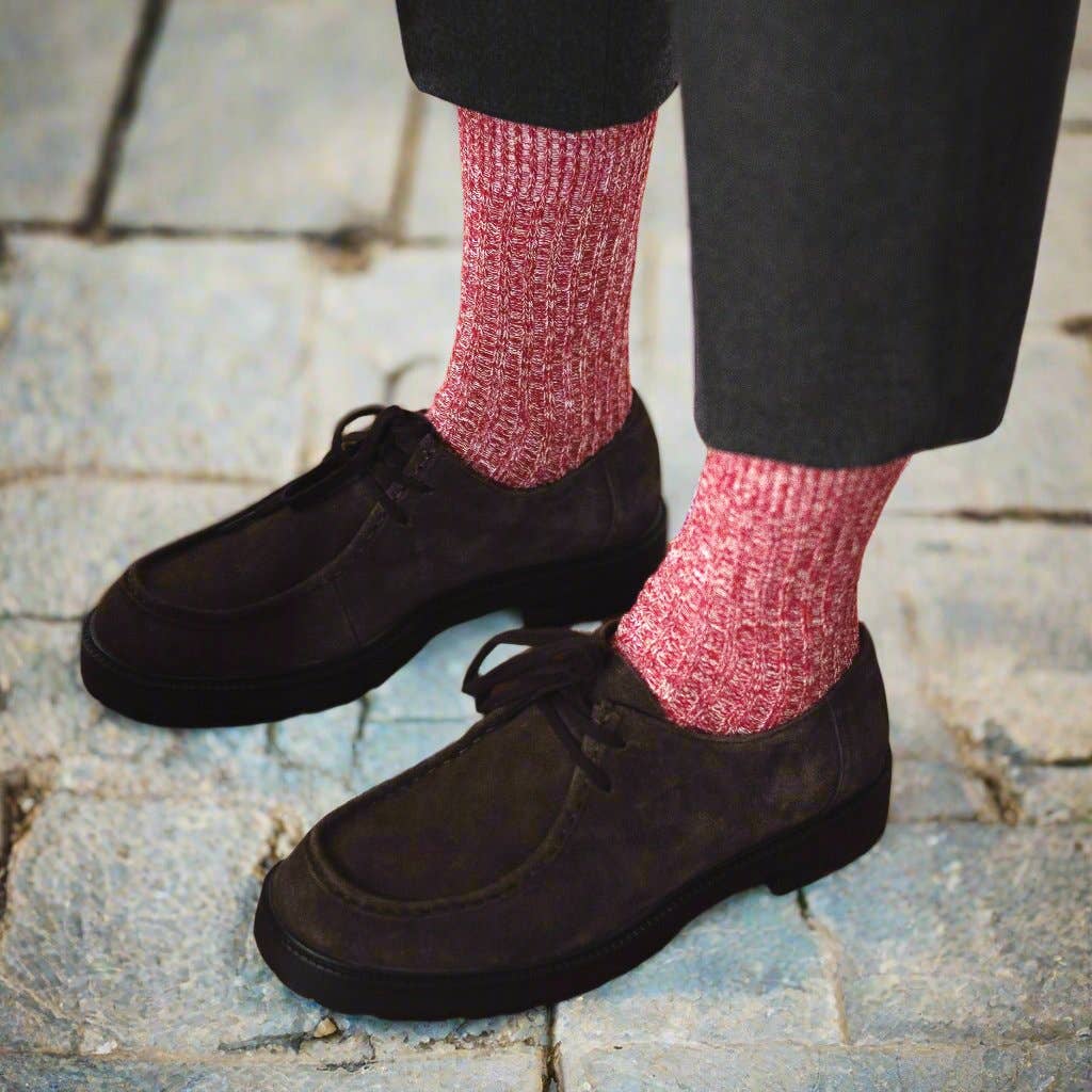 KLUE Socken mit Baumwollmuster | Rot