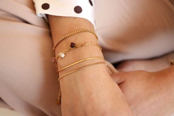Goldenes Armband im Schlangendesign (fein)