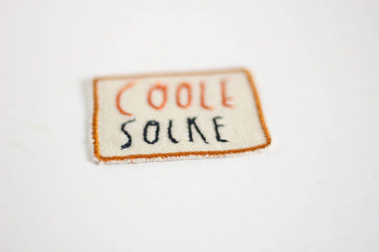 Aufnäher "coole Socke" | Bügelflicken