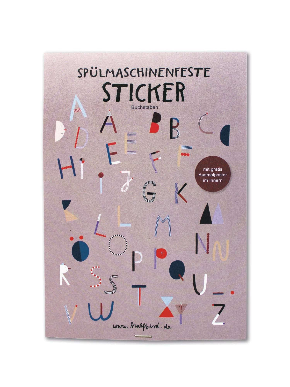 Spülmaschinenfeste Sticker "ABC"