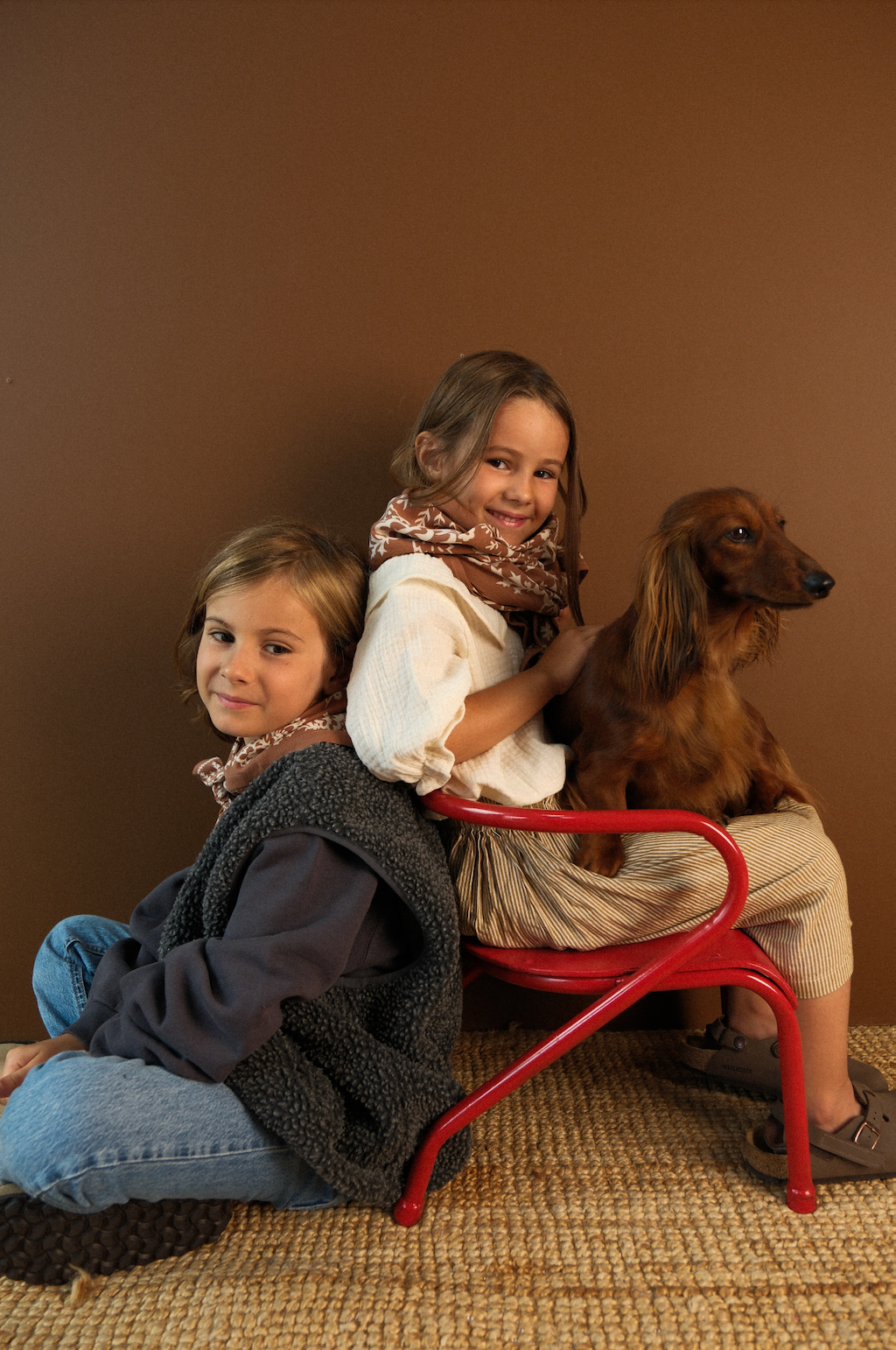 Kinderhalstuch Mysore Bandana Zimt