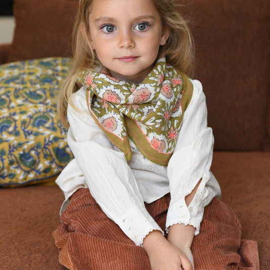 Indianischer Schal – Margotte Olive