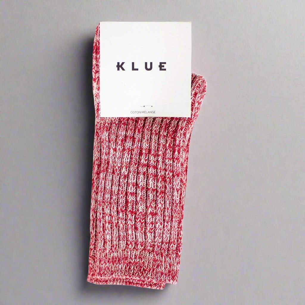 KLUE Socken mit Baumwollmuster | Rot