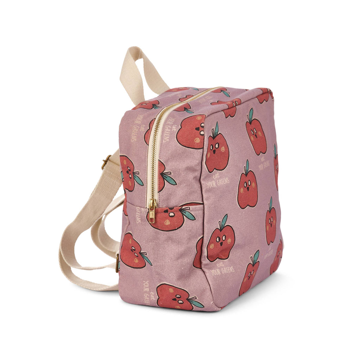 Wasserdichter Rucksack aus Baumwollcanvas apple
