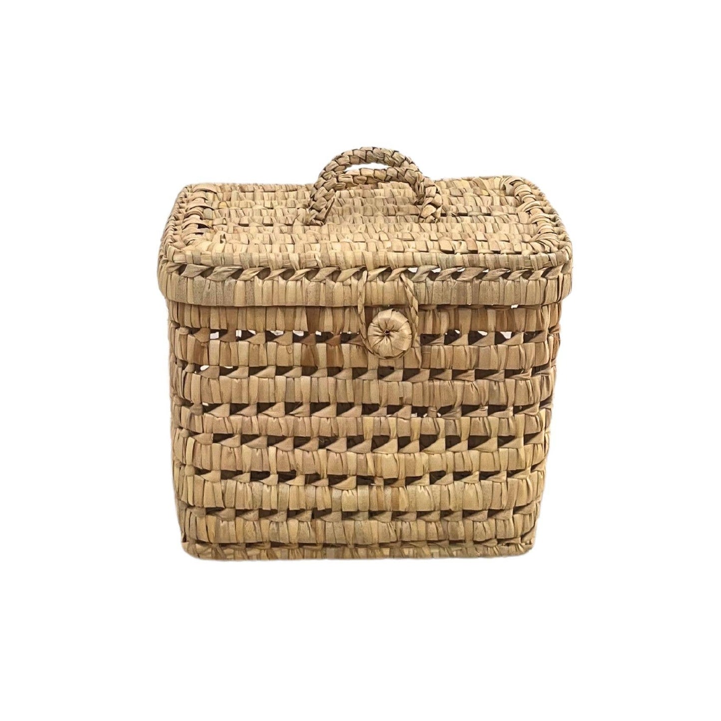 Kleine Truhe aus Palmblättern 25 cm