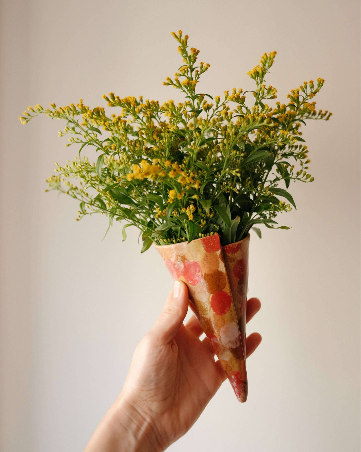 Wandvase Eistüte