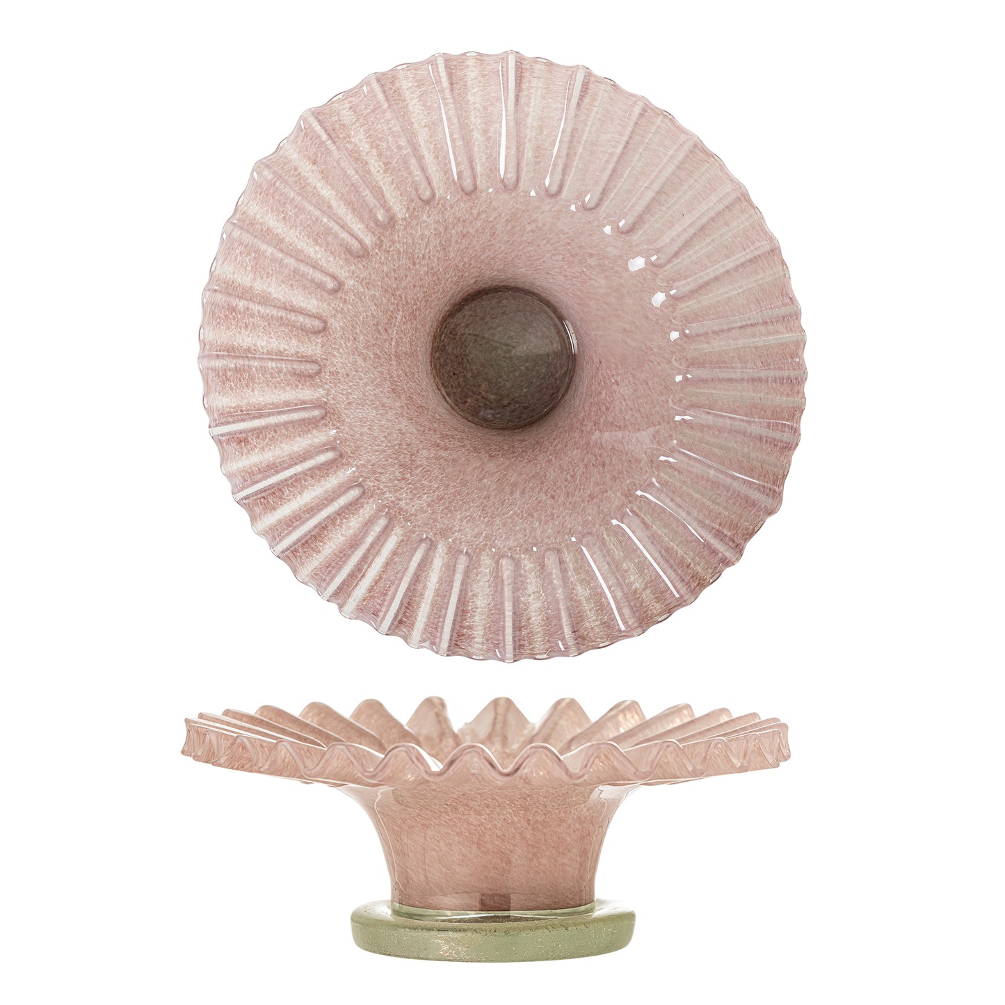 Garnet Schale, Rose, Glas