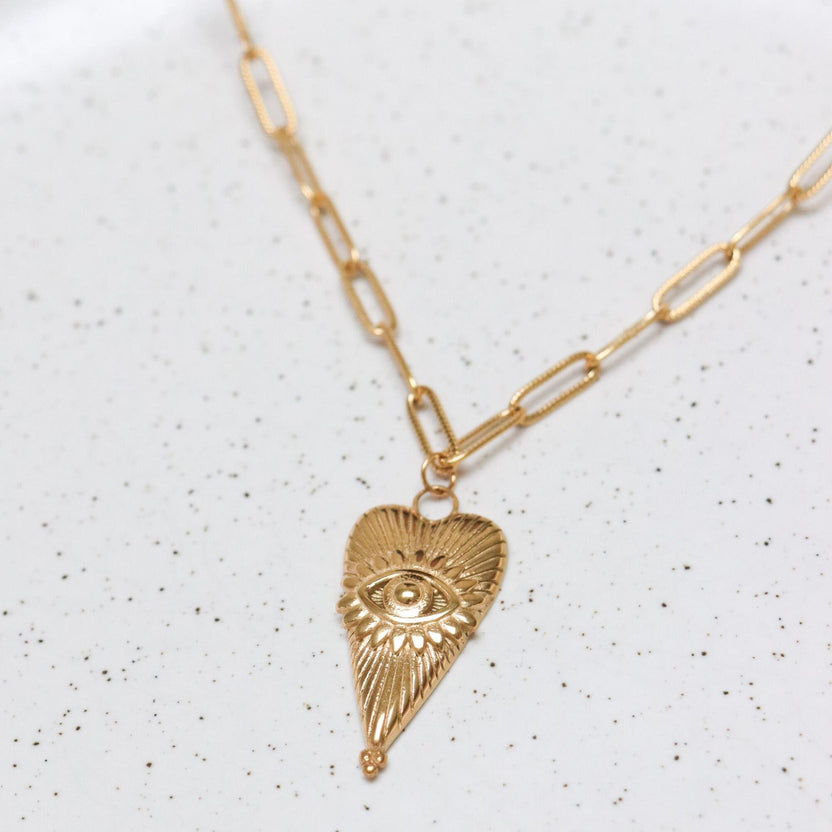 Halskette „Auge der Liebe“ in Gold
