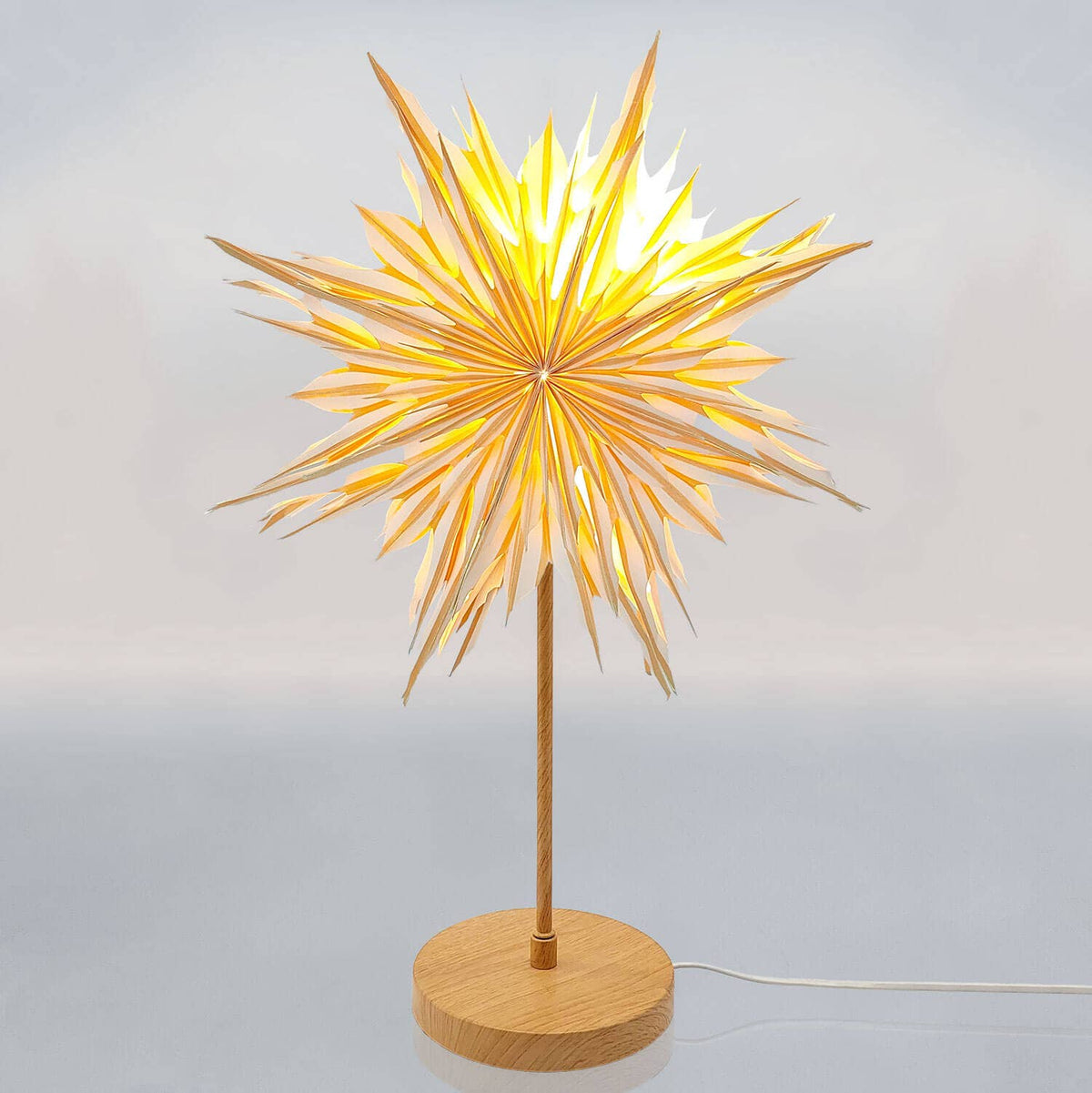 Starlightz table stand Lampenfuß M, Holzoptik