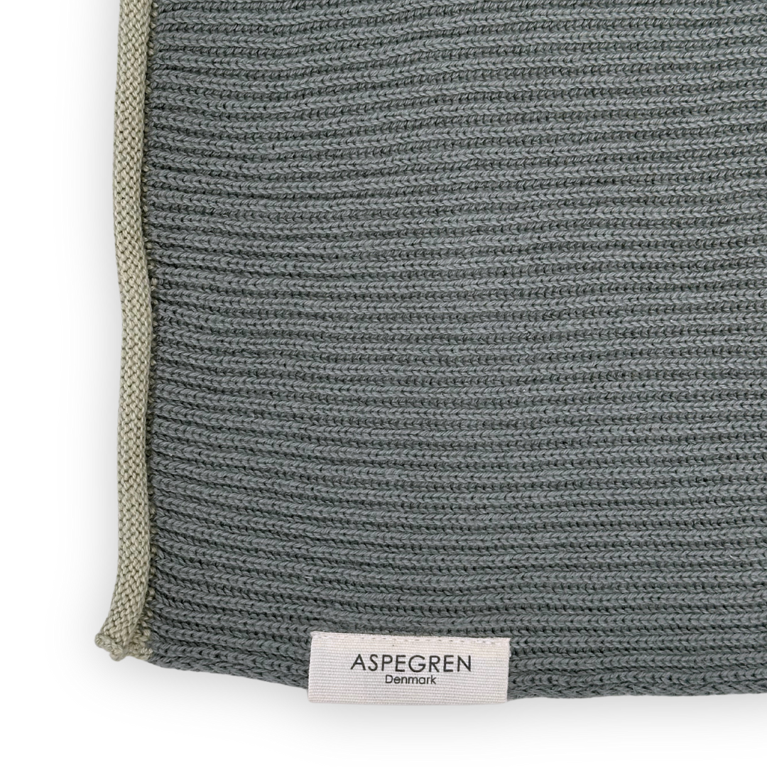 Geschirrtuch - Bio-Baumwolle - Gestrickt - Welle - Seegras