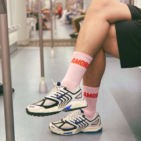 Socken AMORE, Farbe Rosa/Rot