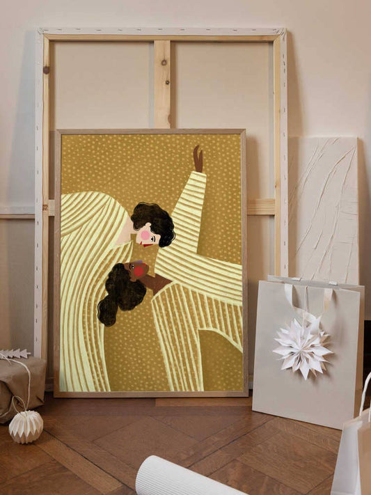 Zwei Linien Frauen Bild