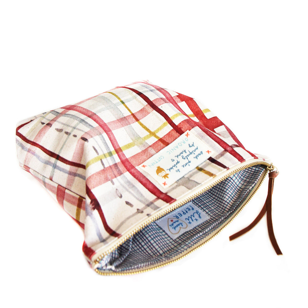 Kulturtasche "My Red Check" big, red