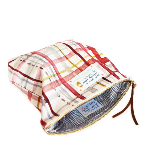 Kulturtasche "My Red Check" big, red