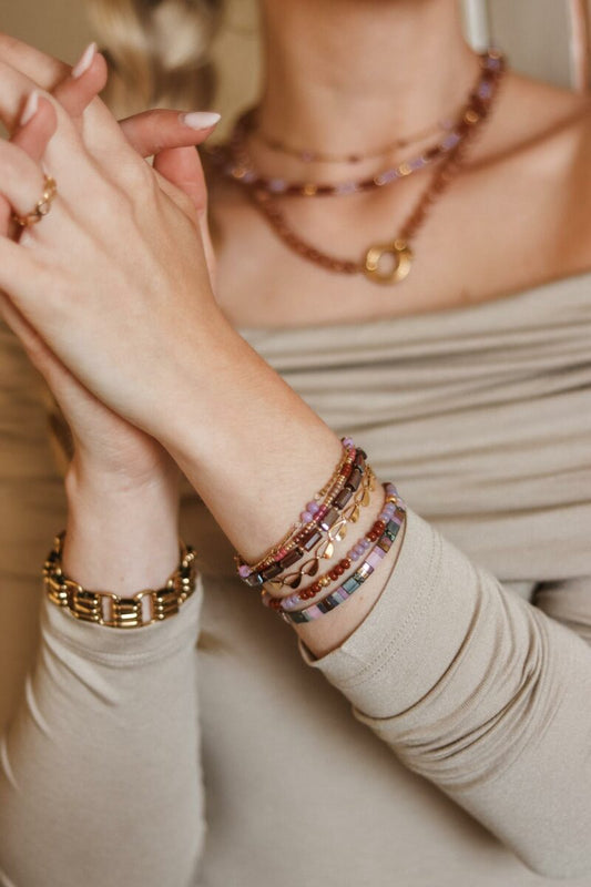 Searis violettes Armband Gold