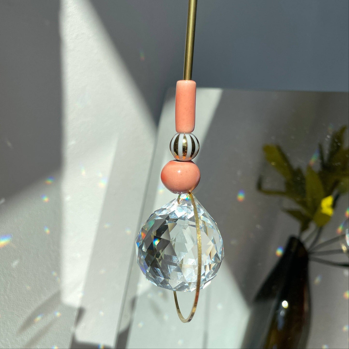 Suncatcher Zirkus Lachs / Lichtfänger / Fensterkristall  / Prisma