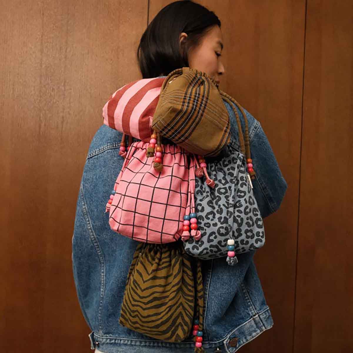 BILLIE SCHOOL CHECK FUNKY PINK TASCHE