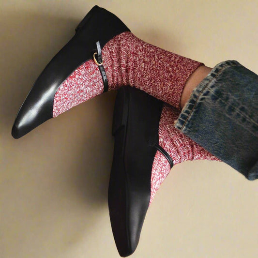 KLUE Socken mit Baumwollmuster | Rot