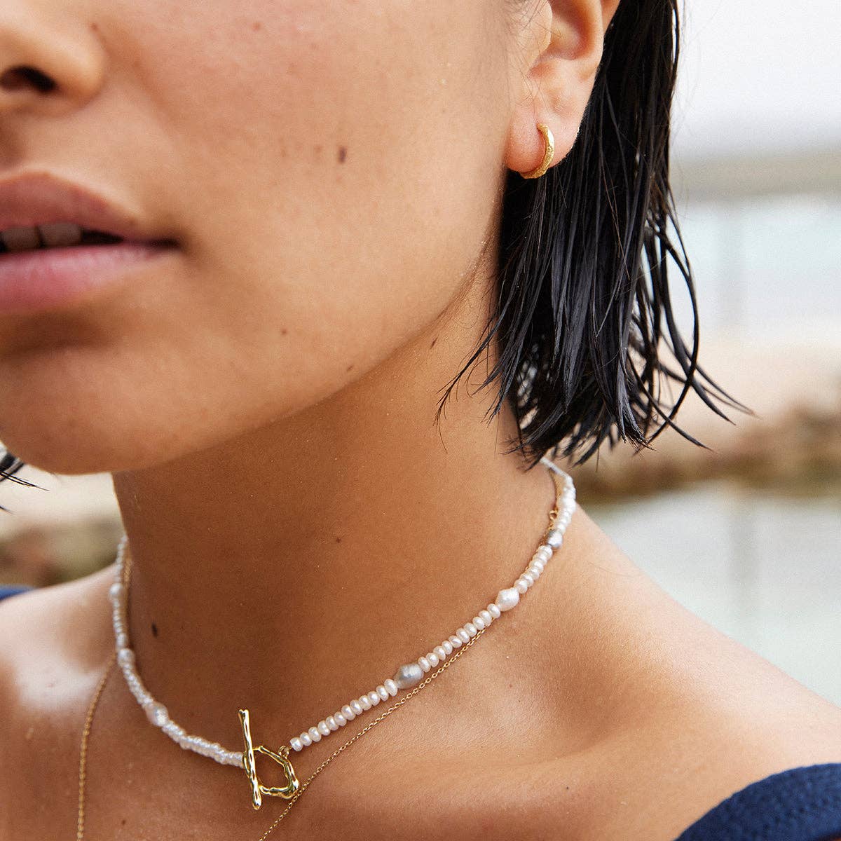 Gina Ohrringe | Goldschmuck, Geschenk, wasserdicht