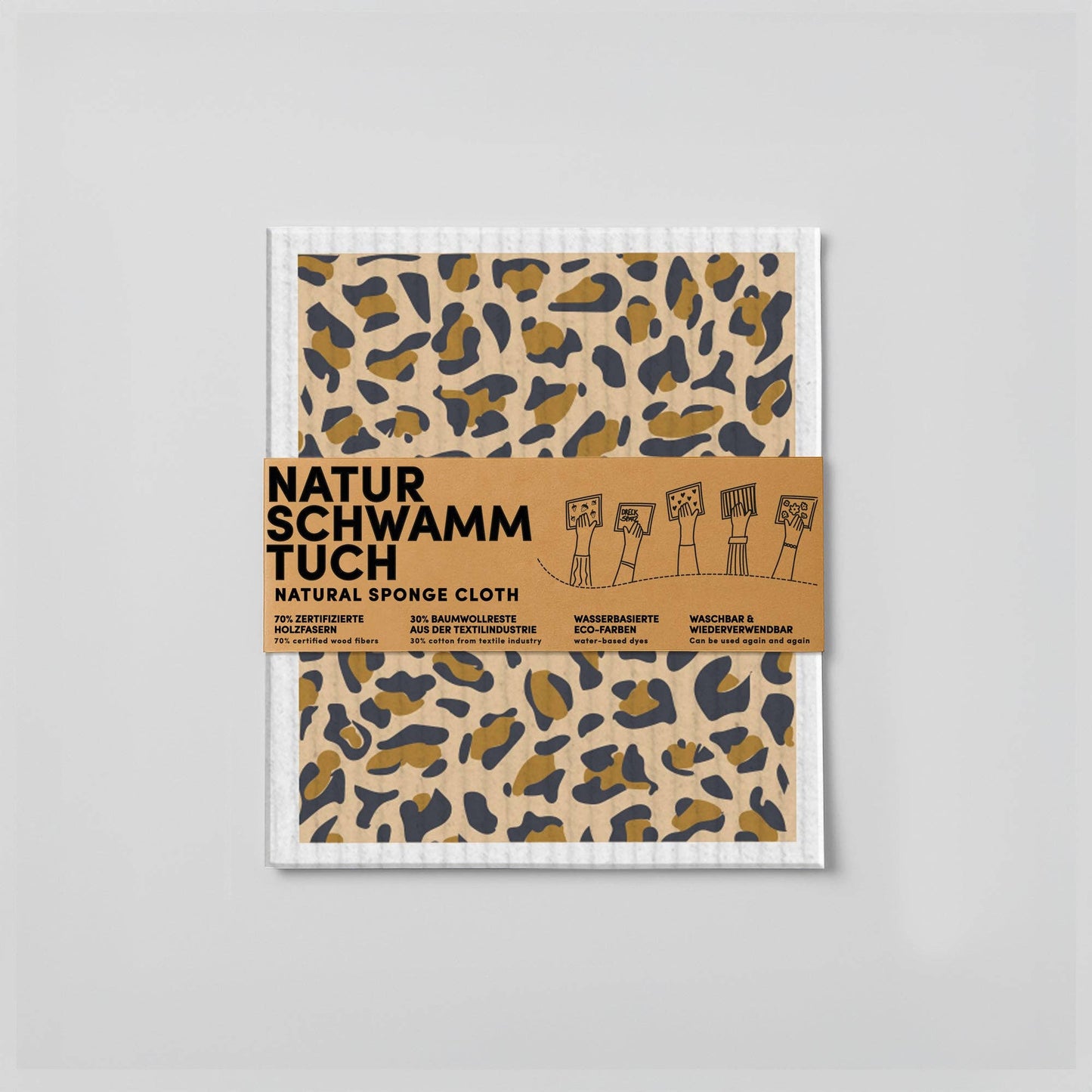 Schwammtuch - Leoparden-Muster - Leo-Muster - Nr. 9